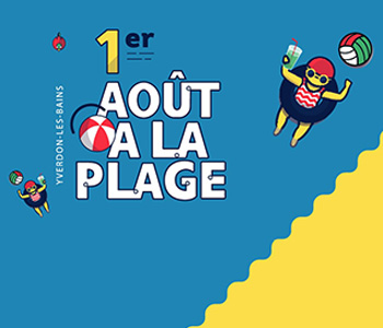 1er août à la plage